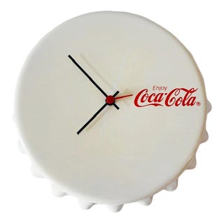 Vintage Coca-Cola Wall Clock from Prof. Lauermann, West Germany, 1970s For Sale