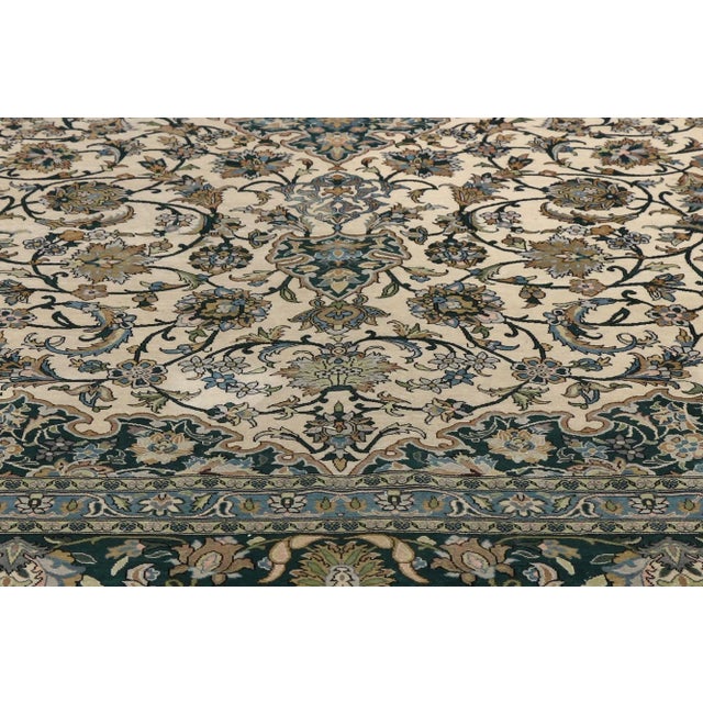 Late 20th Century Vintage Turkish Silk Hereke Rug 06'07 X 09'08 For Sale - Image 4 of 10