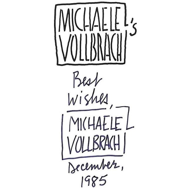 VOLLBRACHT, Michaele Inscribed: Best wishes December, 1985 w/ 97 portraits Elliot Graphics Inc. 1985 First American...