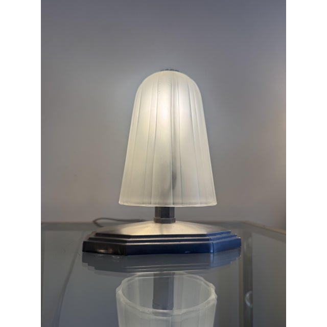 Art Deco Night Light from Hettier & Vincent, France, 1930s For Sale - Image 12 of 18