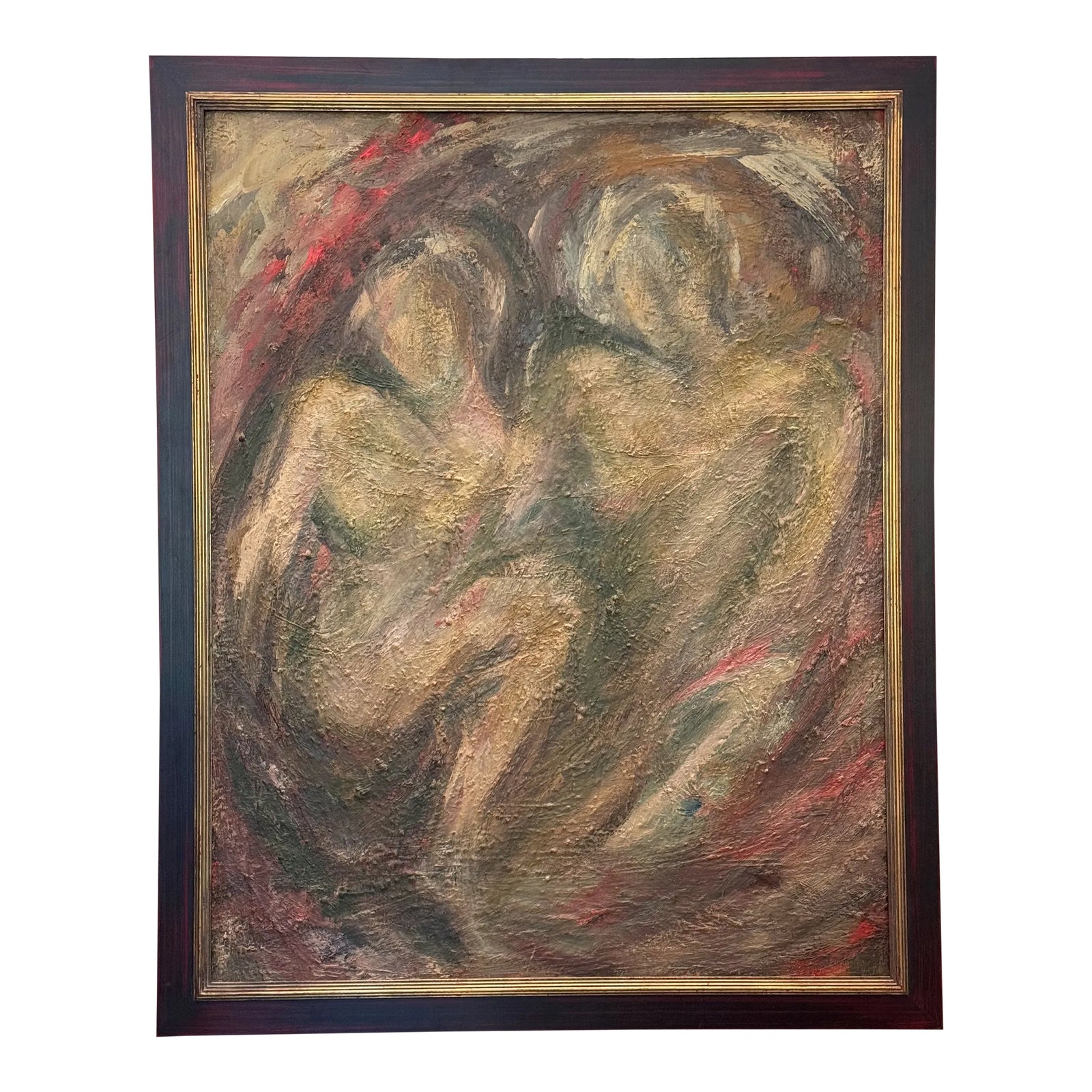 1950s Modern Abstract Painting by Ruth Barrett 
