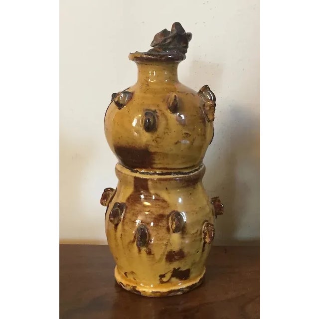 Antique 19th Century English Staffordshire Decorated Redware Bird House Money Box For Sale - Image 11 of 13