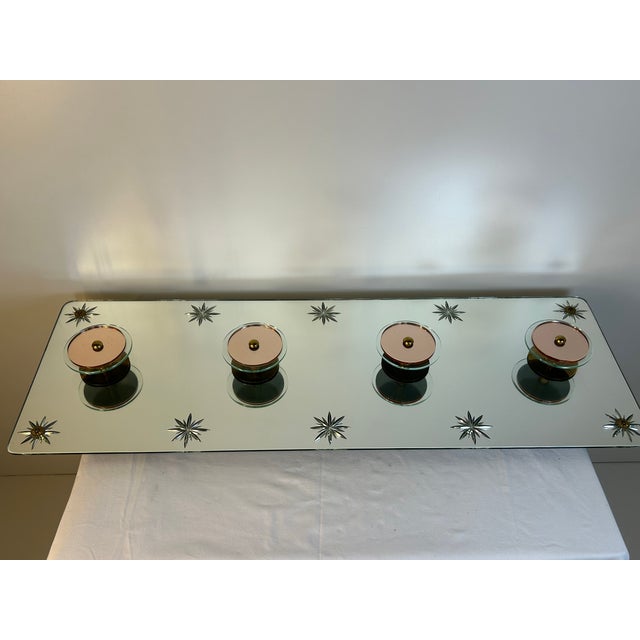 1950s Mirrored Coat Stand from Cristal Art, 1950s For Sale - Image 5 of 7