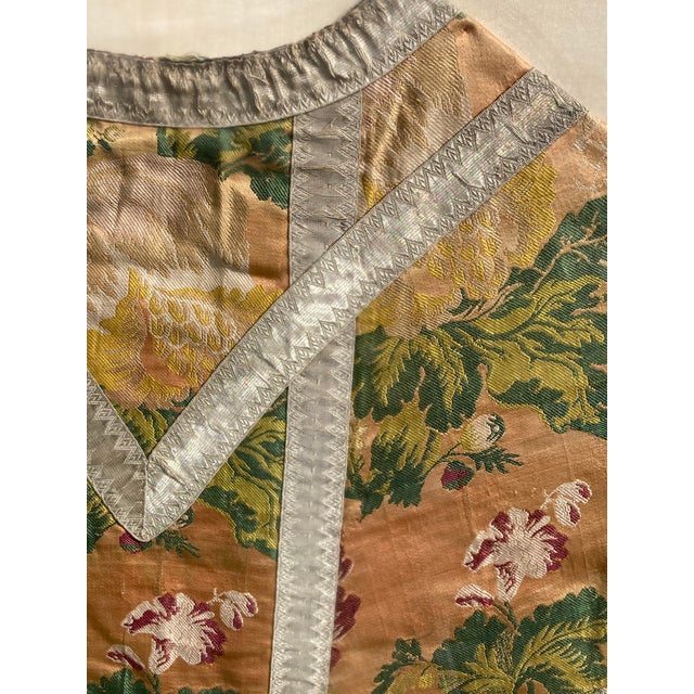 Eighteenth Century French Silk Chasuble, Ecclesiastical Vestment For Sale - Image 4 of 4