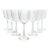 1950s Libbey “Crystal Garland” Etched Flower Water Glasses - Set of 7 For Sale