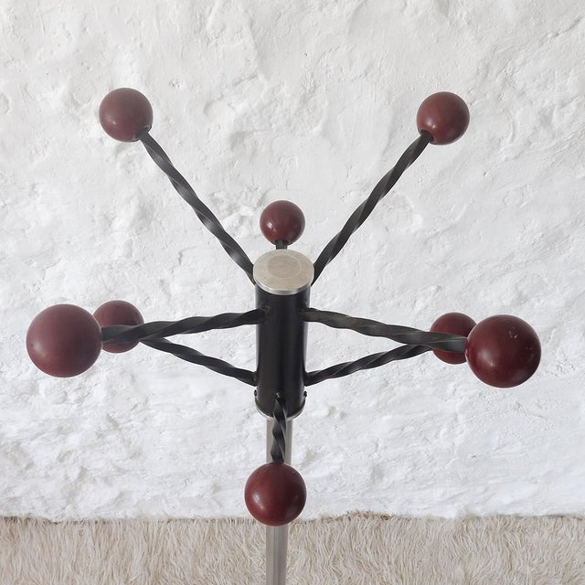 Metal Mid-Century Modern French Sputnik Coat Rack, 1950s For Sale - Image 7 of 13