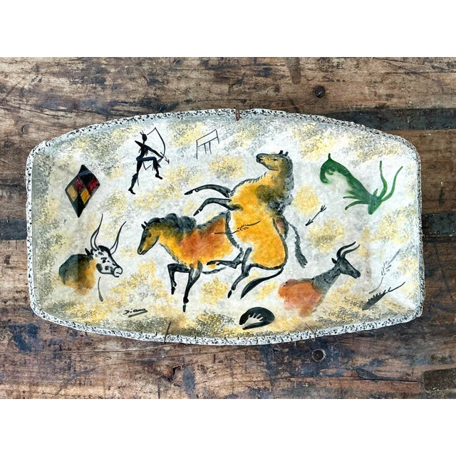 Vintage Lascaux Cave Painting Bowl For Sale - Image 11 of 12