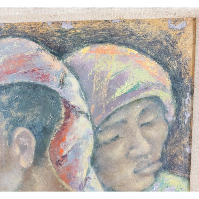 American Painting of Tahitian Women by George Biddle For Sale In New York - Image 6 of 12