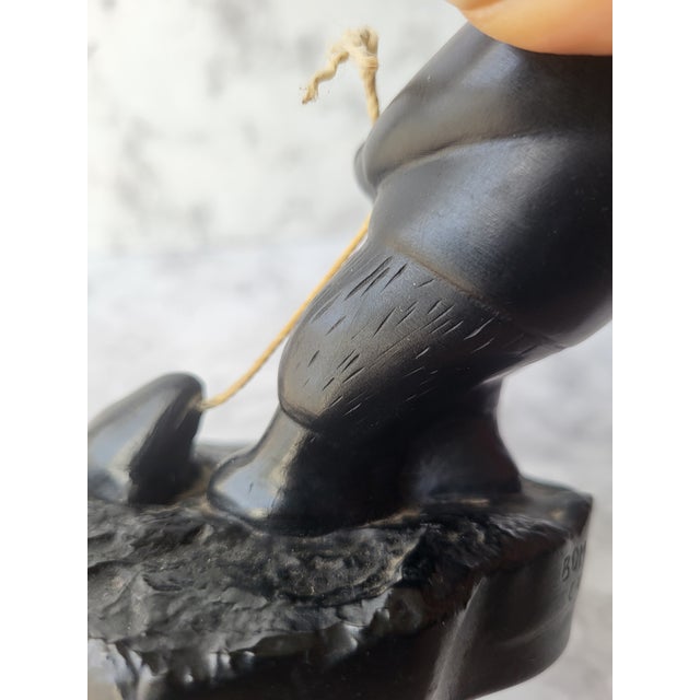 Canadian Inuit Carved Seal Figurine Sculpture For Sale In San Francisco - Image 6 of 9