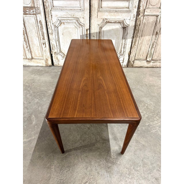 Brown Teak Coffee Table attributed to J. Andersen, 1960 For Sale - Image 8 of 11