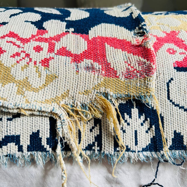 Mid 19th Century Floral Medallion Jacquard Signed Coverlet For Sale - Image 10 of 12