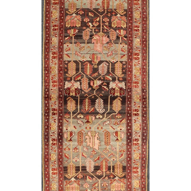 Antique Persian Malayer Runner With Tree Motif Design 3'8 X 13'1 For Sale In Atlanta - Image 6 of 14