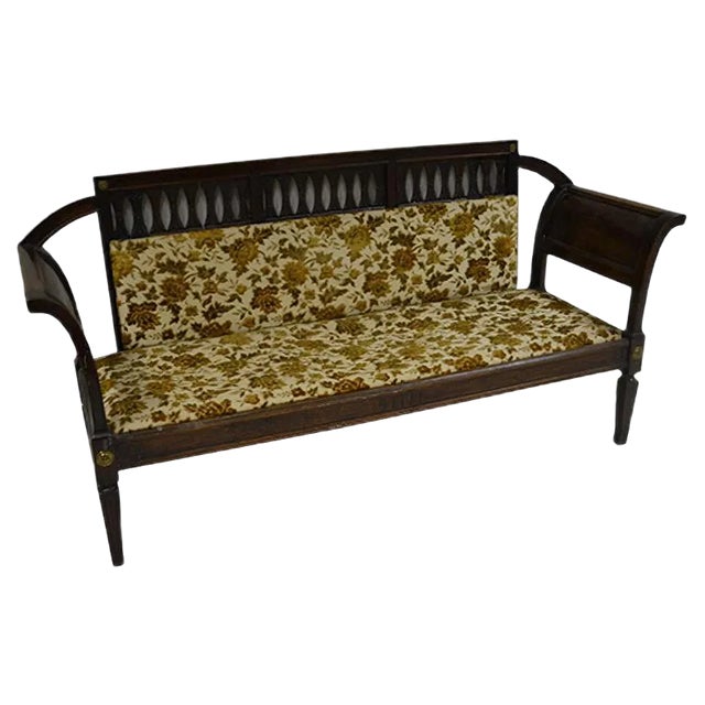 Antique Louis XVI Walnut Sofa For Sale