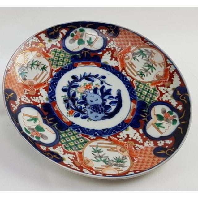 19th Century Japanese Porcelain Wall Plate For Sale - Image 3 of 5