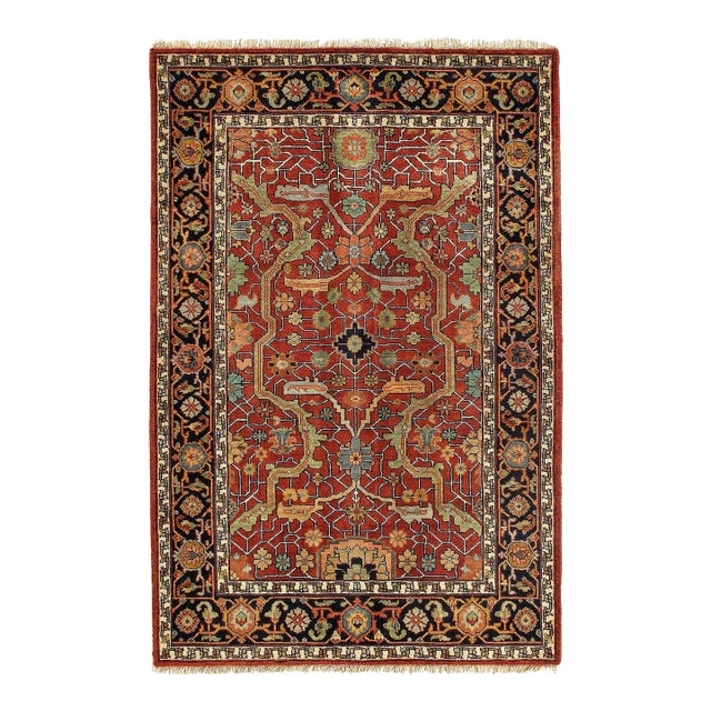 Pasargaad DC Fine Hand Knotted Persian Heriz Rug For Sale