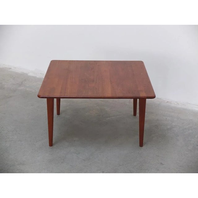Danish Square Coffee Table in Teak by Mikael Laursen for A/S Mikael Laursen, 1960s For Sale - Image 3 of 13
