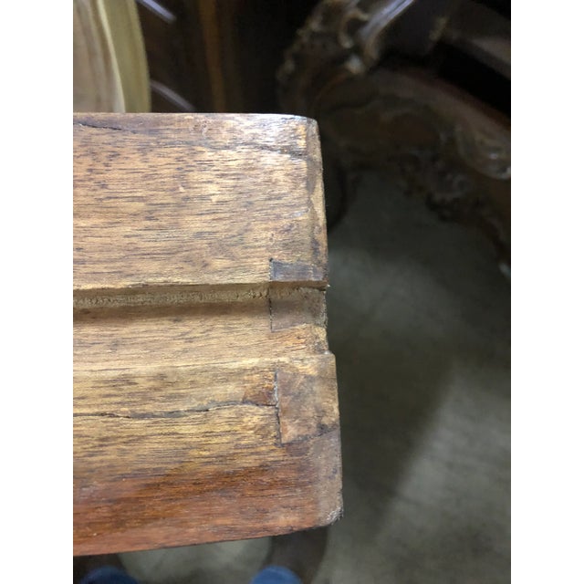 Italian Carved Walnut Green Oynx Top Commade For Sale - Image 11 of 11