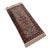 Vintage Persian Sarouk Area Rug, Handwoven Floral Pattern, Ivory & Navy, 2’ X 4’ For Sale