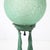 Glass Art Deco Frankarts #L220 Turquoise Figurative Green Craqueleur Glass Table Lamp For Sale - Image 7 of 18