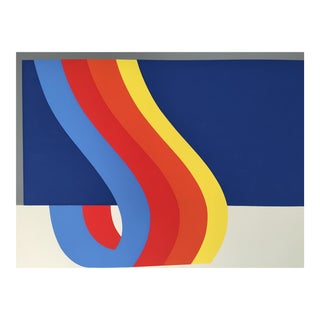 Nadine Prado 1972 Abstract Silkscreen For Sale