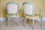 19th C. Louis XVI Style Silk Upholstered Painted Fauteuils - Set of 2 For Sale - Image 4 of 15