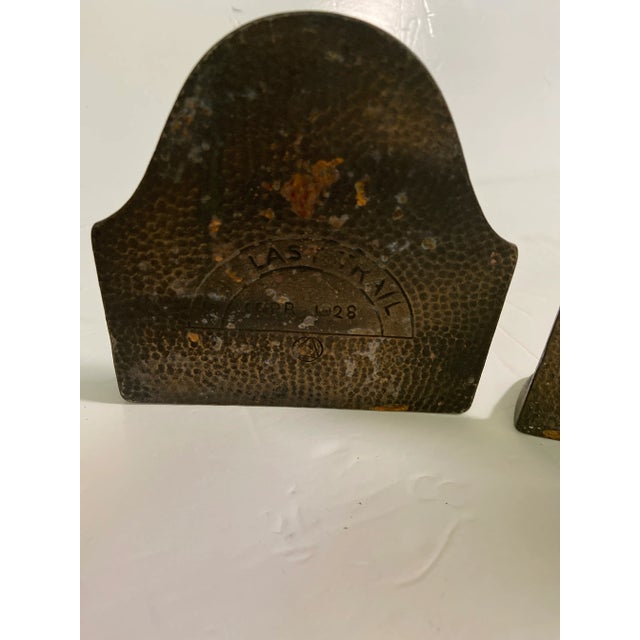 Remington Rand 1920s Antique Native American Indian Horse Bookends - a Pair For Sale - Image 4 of 6