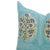 Floral Printed Decorative Indoor Wrap Case 16x16 Inch- Guldasta Design on Duck Canvas in Blue For Sale - Image 4 of 4