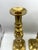 Gemstone Antique English Brass "Ace of Diamonds" Diamond Jubilee Candlesticks, Pair, C. 1887 For Sale - Image 7 of 12