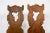 Brown Early 20th Century Sculptural Hand Carved Fir Chairs - a Pair For Sale - Image 8 of 13
