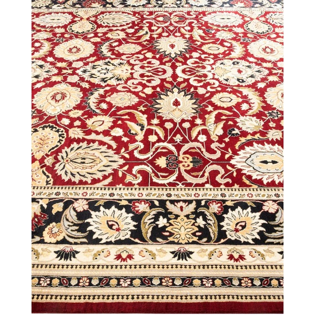 Solo Rugs Mogul, One-of-a-Kind Hand-Knotted Area Rug in Red, 8' 1" x 10' 3" For Sale - Image 4 of 8