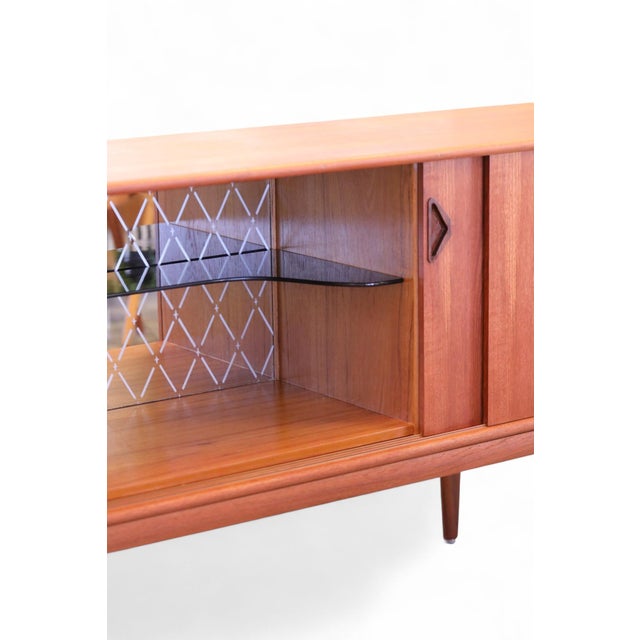 Danish Teak Sideboard with Bar and Sliding Doors from Gern, 1960s For Sale - Image 13 of 18