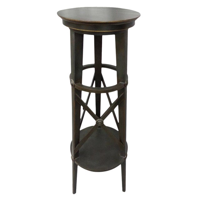 Traditional Wooden Tall Pedestal Table Chairish