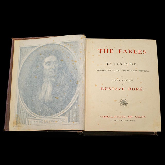 Antique the Fables Book, Historic Literature, English, Illustrated, Victorian For Sale - Image 4 of 12