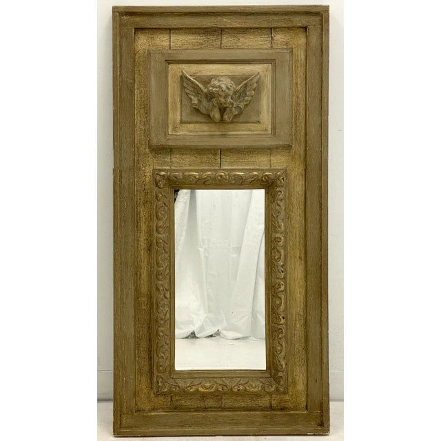 Vintage French Style Rustic Mirror From Upcylced Materials For Sale - Image 4 of 5