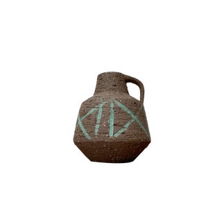Mid-Century Brutalist German Carafe Vase by Cläre Zange and Karl Heinz Löffler for Krösselbach Keramik, 1960s For Sale