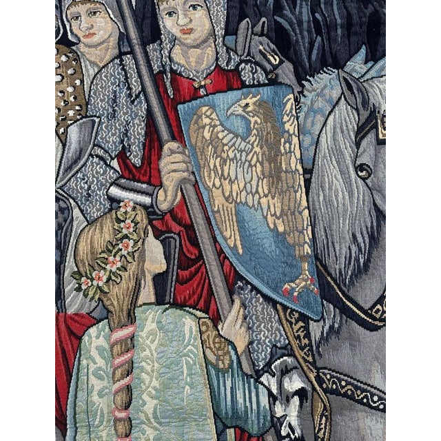 Aubusson Style Jacquard Tapestry, 1980s For Sale - Image 10 of 18