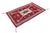 Modern Navajo Style Wool Area Rug – Red, Cream, and Espresso Geometric For Sale - Image 9 of 9
