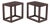 Karl Springer Attr. Maroon Leather End Tables, Pair For Sale