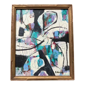 Contemporary Original Abstract Painting by Stephen Heigh “Art Deco Dream”