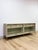 Modern Modern American Drew Corsica Painted Gray Console Credenza Glass Doors Coastal For Sale - Image 3 of 18