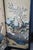 Vintage Chinese Black Lacquer 4 Panel Hand Painted Folding Screen Room Divider For Sale - Image 6 of 18