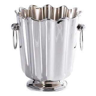 Orléans Brass Scalloped Edge Wine/ Champagne Bucket For Sale