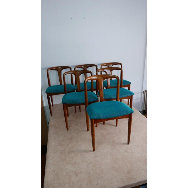 Brown Juliane Chairs in Teak by Johannes Andersen for Uldum Mobelfabrik, Denmark, 1970s, Set of 6 For Sale - Image 8 of 11