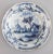 A rare pair of diminutive 18th-Century Dutch Delft faience Chinoiserie style plates with hand painted lovely cobalt blue...