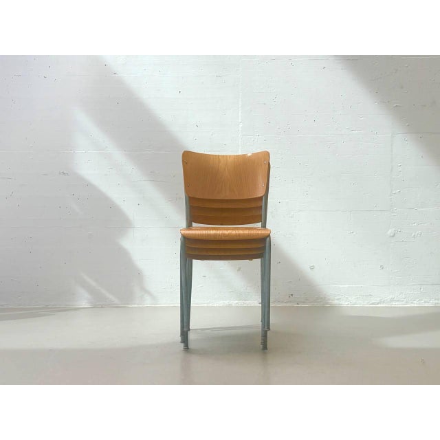 Stacking Chair from Stella, Switzerland, 1950s For Sale - Image 11 of 17