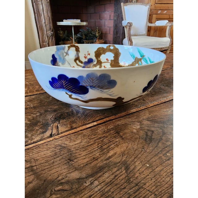 Antique Japanese Arita Bowl For Sale - Image 9 of 10