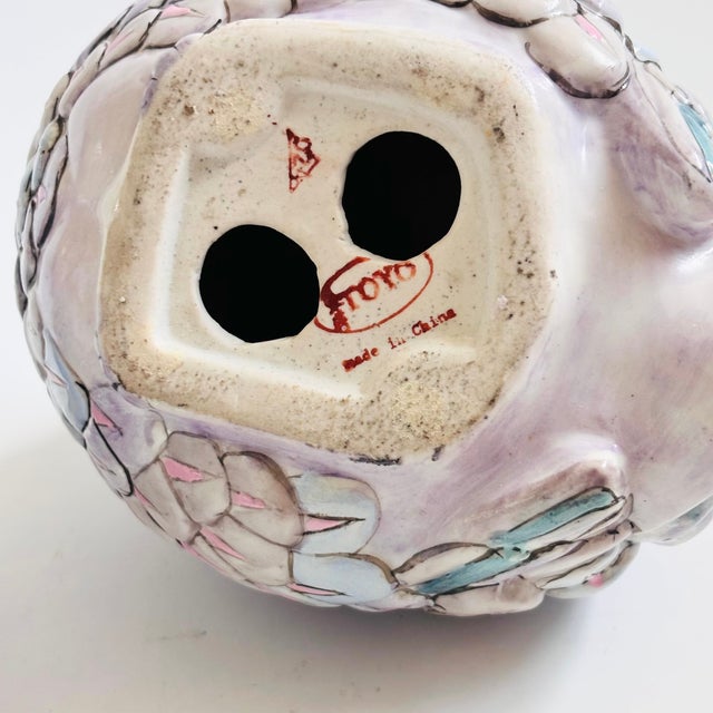 Colorful Ceramic Quails by Toyo - Set of 2 For Sale - Image 11 of 11