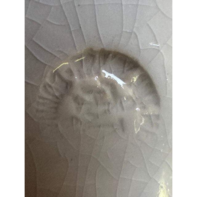 1900 - 1909 Antique Franz Anton Mehlem Bonn Germany 11" Diameter Porcelain Decorative Plate Scallop Edges Landscape Scene For Sale - Image 5 of 18