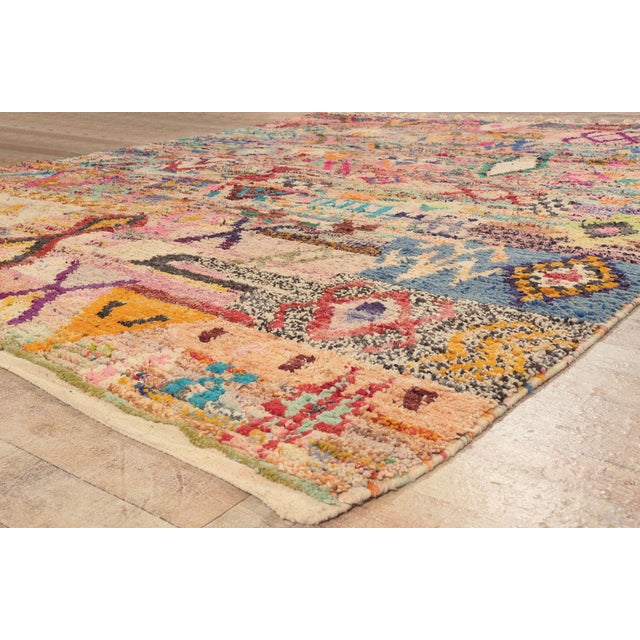 Pink Contemporary Boujad Moroccan Rug, 10'00 X 12'07 For Sale - Image 8 of 10