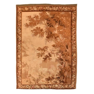 Antique Verdure French Tapestry For Sale